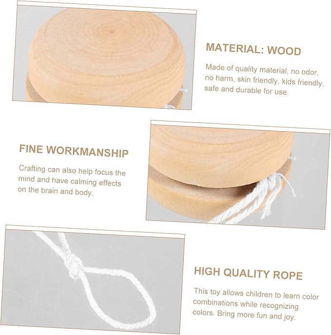 30 pcs Control Responsive Beginners Art Bearing Prizes Blank Xmas Boys and Favors Funny Children Birthday Stuffers Wood Wooden Craft Hand Party Bag Adults Unfinished