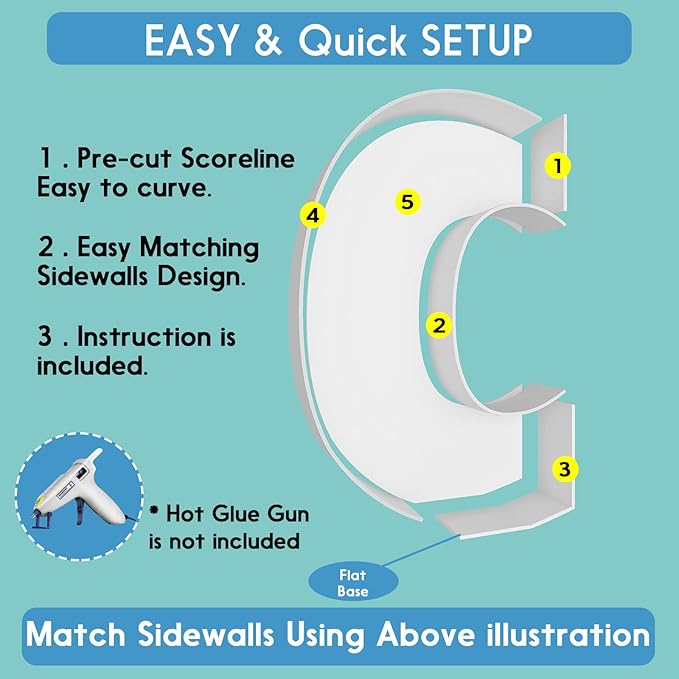 3FT Tall Mosaic Balloon Frame Letters Big Marquee Light Up Letters DIY Kit for Birthday Party Wedding Backdrop Decor Letter C Pre-Cut Foam Board