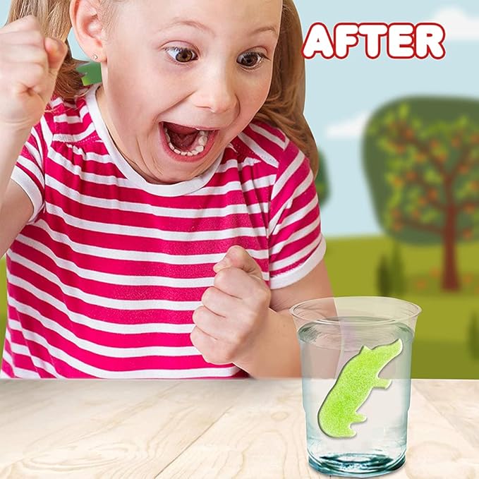 ArtCreativity Magic Growing Animal Capsules, Grow in Water, 2 Packs with 12 Expanding Animal Capsules Each, Cute Color Variety, Kids’ Birthday Party Favors, Contest Prize or Gift Idea