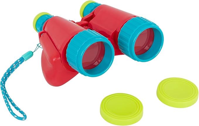 B. toys – Kids' Binoculars – Binoculars With Strap – Camping, Hiking, Bird Watching Gear- Outdoor Toys For Children – 3 Years +