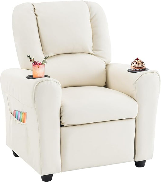 Candy Kids Reclining Chair Leather Recliner Sofa Toddler Youth Children Child Ages 1-6
