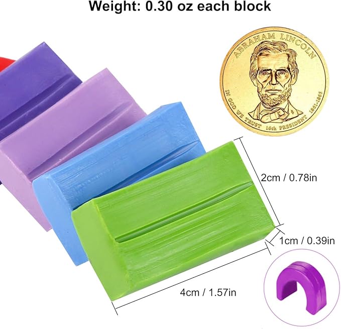 CiaraQ 24 Colors Small Block Polymer Clay Starter kit, Oven Bake Clay, DIY Molding Clay, Great for Kids, Beginners