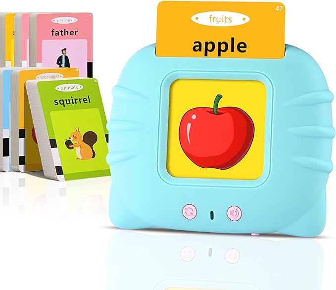 Talking Flash Cards for Toddler 1 2 3 4 Year Old, Toddler Toys Age 2-4, 224 Sight Words Learning Toys, Autism Sensory Toys, Pocket Speech Therapy Toys, Montessori Toys, Gifts for Boys Girls