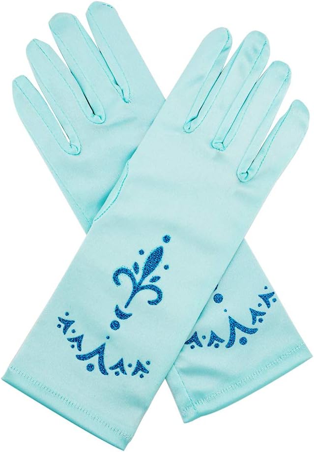 Elsa Princess Dress Up Accessories Frozen Jewelry Play Toy Set for Girls with Headband Braid Wig, Crowns, Necklaces, Wands, Rings, Bracelets Gloves Elsa Cinderella Costume Accessories