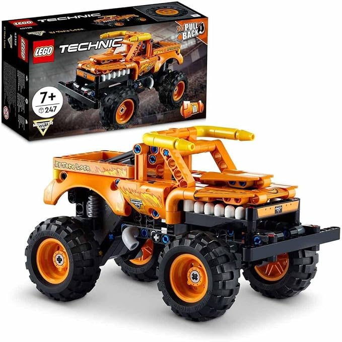 LEGO® Technic Monster Jam™ El Toro Loco™ 42135 Model Building Kit; 2-in-1 Pull-Back Toy