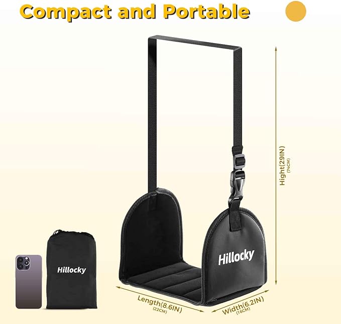 1 Pack - Foot Hammock for Plane Travel, Portable Airplane Foot Hammock with Memory Foam and Hardboard, Airplane Travel Essentials