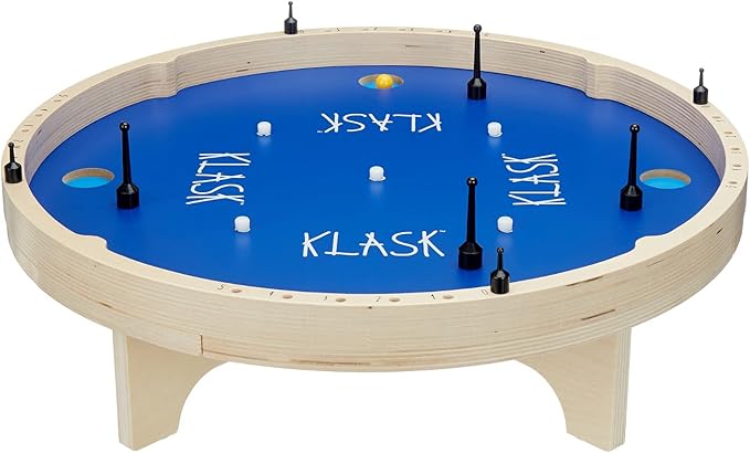 KLASK: The Magnetic Award-Winning Party Game of Skill - for Kids and Adults of All Ages That’s Half Foosball, Half Air Hockey