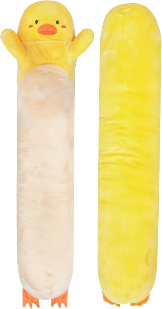 Duck Plush Body Pillow for Kids | Long Stuffed Animal Cuddle Pillow | Soft Hugging Toy | Plushie Gift for Girls & Boys | Long Plush Body Pillow for Sleep & Comfort | Medium, 35 Inches