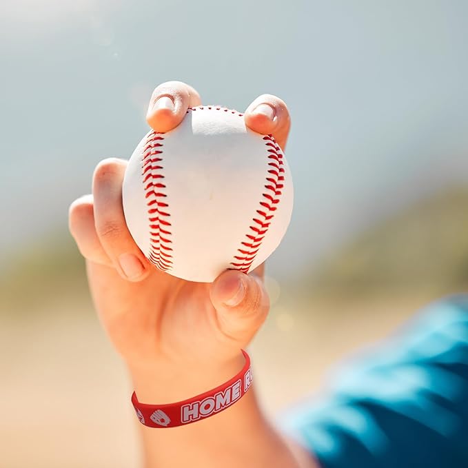 Fancy Land 35 Silicone Baseball Motivational Bracelets for Kids baseball Gift Party Supply