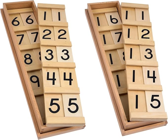 Montessori Math Materials Teens & Tens Boards Preschool Toddler Toys Seguin Boards Home Edition