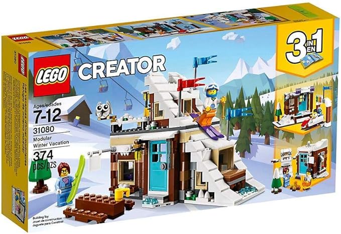 LEGO Creator 3in1 Modular Winter Vacation 31080 Building Kit (374 Piece)