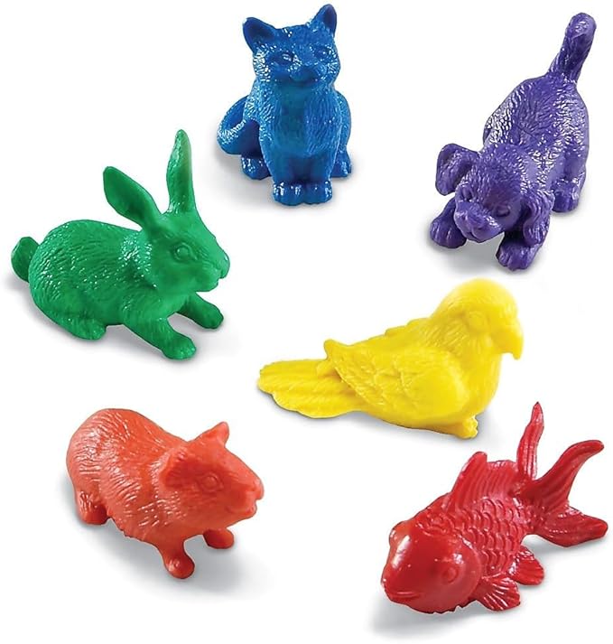 Learning Resources Domestic Pets Counters, Educational Counting and Sorting Toy, Set of 72