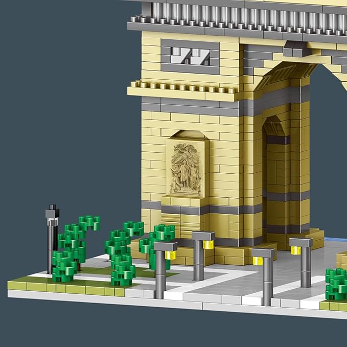 Arc De Triomphe Paris France Building Blocks Set (2020Pcs) Famous World Architecture Educational Toys Micro Bricks for Kids Adults