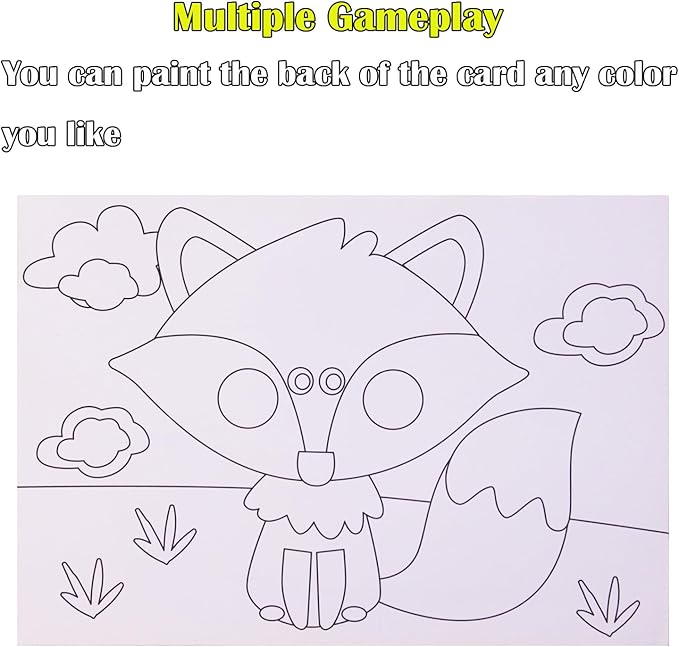 3D EVA Foam Stickers for Toddlers 12PCS Sticky Foam DIY Craft Preschool Art Class Drawing Sticker Puzzle Art Kit for Kids Boys Girls (Cartoon Animals A)