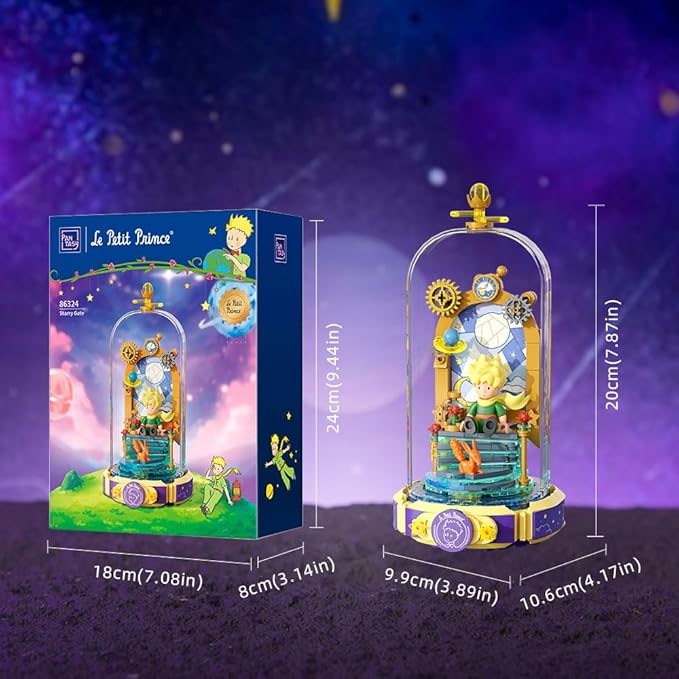 PANTASY Le Petit Prince Starry Gate Building Block Set – Creative DIY Model with Minifigure & Dust Cover Gift Adults and Kids Premium Building Blocks for Home Decor