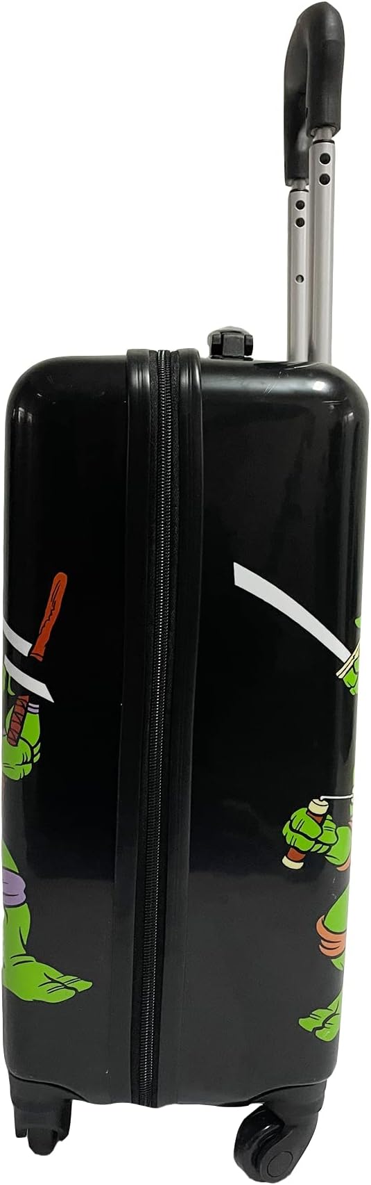 Fast Forward Luggage 20 Inch Hardside Luggage, Kid Suitcases for Toddlers, Kids Carry-On Luggage - Ninja Turtle