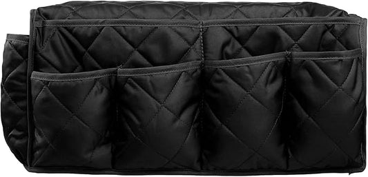 Black Sofa Armrest Organizer with 14 Pockets for Recliners Armrest Covers for Remote Control Holder for Couch Organizer Armchair Cover with Pockets for Phone Ipad Keys Magazine Storage