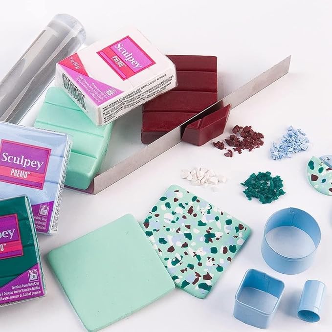 Sculpey Premo™ Polymer Oven-Bake Clay, Ecru, Non Toxic, 2 oz. bar, Great for jewelry making, holiday, DIY, mixed media and home décor projects. Premium clay perfect for clayers and artists.