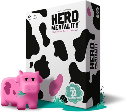 Herd Mentality: Udderly Hilarious Board Game | Easy Setup & Play | Loved by Millions of Families & Friends | Perfect for 4-20 Players