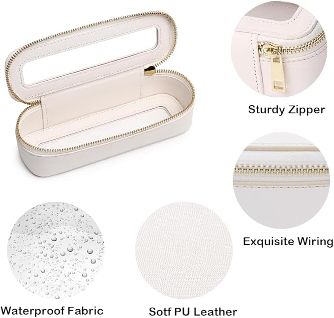 FFpaw Travel Clear Makeup Bag Set, TSA Approved Cosmetic Bag Case with Zipper Portable Makeup Pouch Toiletry Bag Women Traveling Cosmetic Organizer Storage Bag Car Organizer Car Essentials for Women