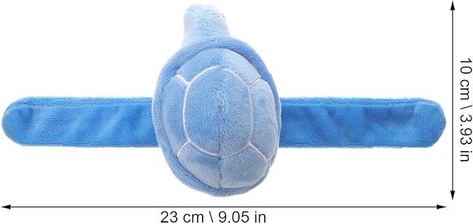 LOGOFUN 3Pcs Plush Slap Bracelet Animals Slap Bracelet for Kids Plush Turtle Huggers Stuffed Animal Wristband Toys for Birthday Party Favors