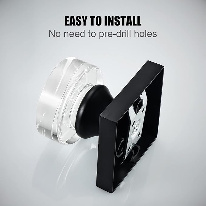 coolnews 2 Pack Crystal Glass Dummy Door Knob Gold Door Knobs Interior Satin Brass Door Knob for Hall and Closet Dummy Door Handles