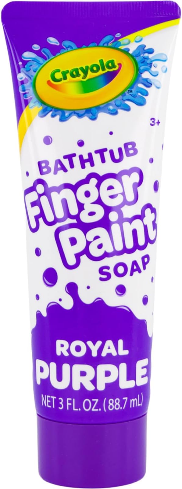 Crayola Bathtub Fingerpaint 5 Color Variety Pack, 3 Ounce Tubes (Bluetiful Blue, Screamin' Green, Radical Red, Flamingo Pink, Royal Purple) Color Your Bath Easily Washable Finger Paints