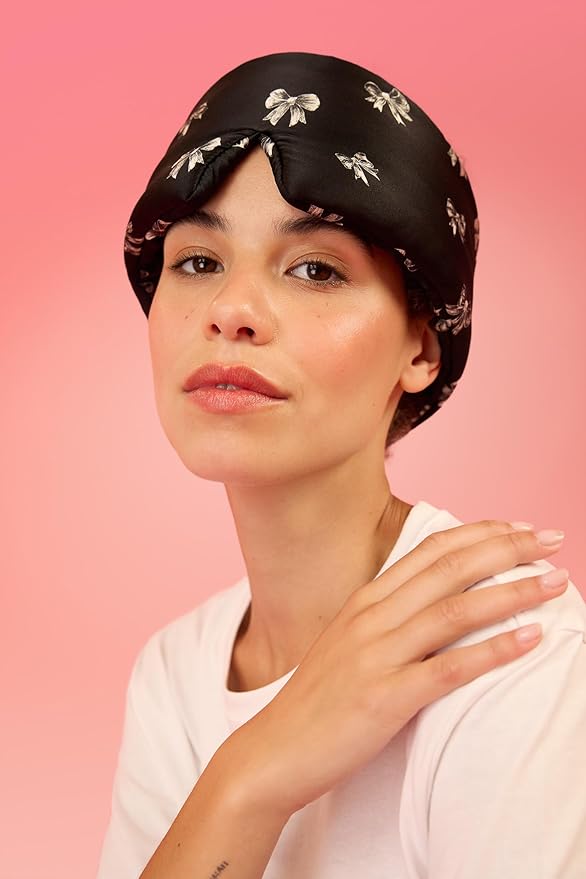 Glow People Silk Sleep Mask – 100% Mulberry Silk Eye Mask for Sleeping, Total Blackout, Cloud-Soft and Adjustable for Beauty Sleep and Travel - Belle