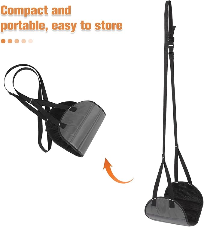 VILLCASE Adjustable Travel Foot Rest Foot Hammock for Plane and Under Desk Use for Long Flights with Knee Relief and Leg Support
