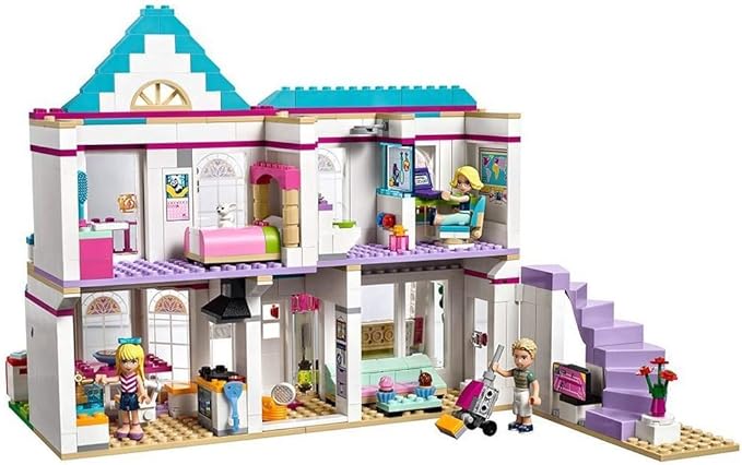 LEGO Friends Stephanie's House 41314 Build and Play Toy House with Mini Dolls, Dollhouse Kit (622 Pieces)