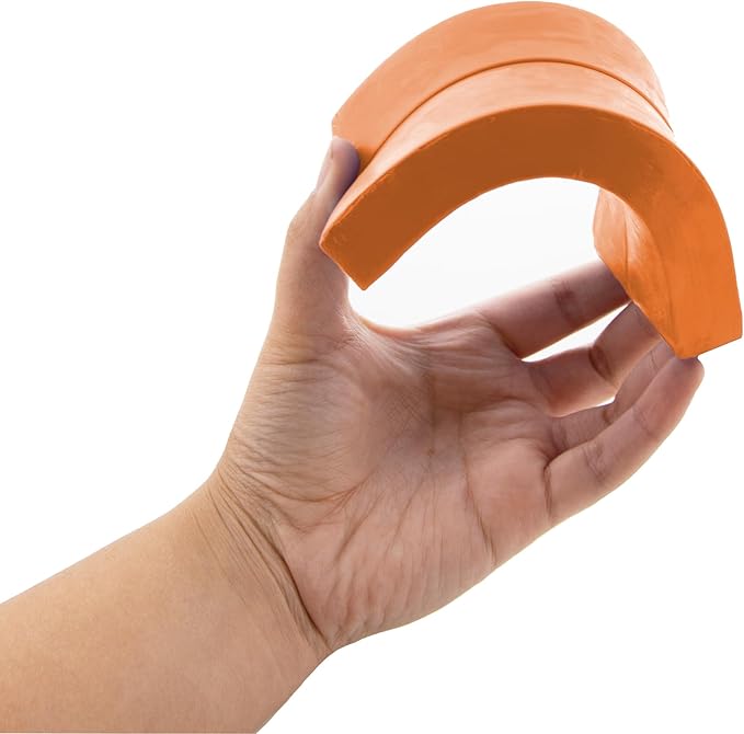 BAZIC Modeling Clay Orange Color 1 LB, Light Dough Art Craft, Non Toxic Gift for Artist Kids Toddler Boys Girls, Bulk for Classroom, 24-Pack