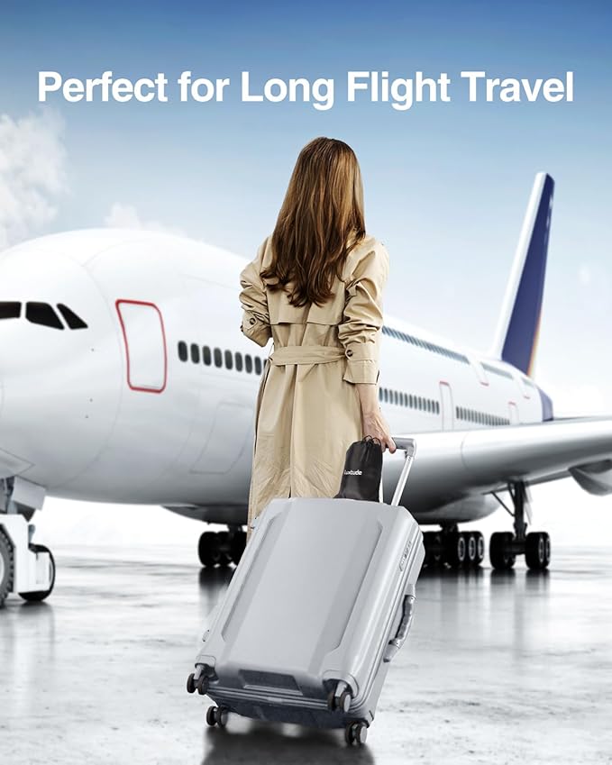 Luxtude Inflatable Lumbar Pillow for Airplane Travel, Lumbar Support Pillow for Office Chair/Car, Self-Inflating Travel Airplane Pillows, Back Support Pillows for Reducing Back/Neck Pain