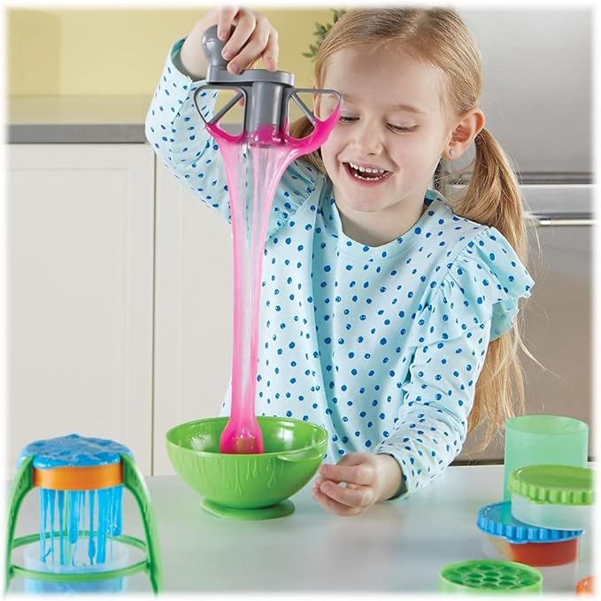 Learning Resources Yuckology Slime Science Set,Early Science Skills, DIY Slime, STEM Skills, Measurement, Color Mixing, Ages 4+