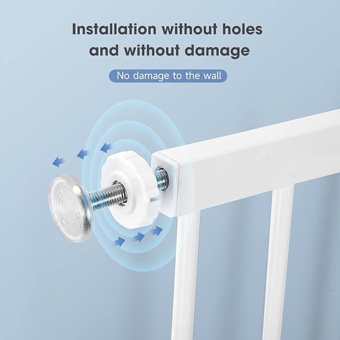 Baby Gate for The House Indoor/Outdoor, Retractable Baby Gate for Stairs, Dog Gate for Doorways Hallways, Extra Tall Child Safety Gate Extends Up to Extra Wide, Easy Fit Pet Gate.