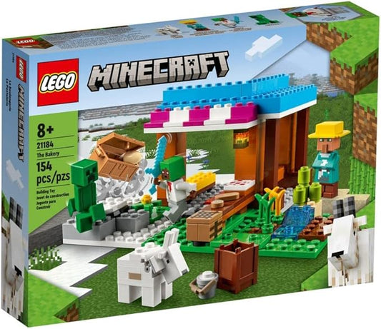 LEGO® Minecraft® The Bakery 21184 Building Kit; Fun Gaming Toy with a Villager and a Creeper™;for Kids Aged 8+