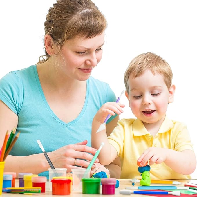 8 Pieces Plastic Clay Modeling Tools Set Ceramic Tool Kit for Sculpting Plastic Polymer Clay Shaping Tool for Kids Double-Head Suitable for DIY Crafts Cake Carving Decorating (Assorted Colors)