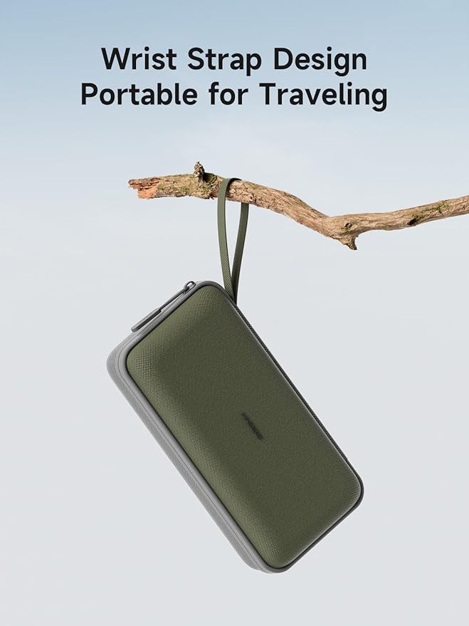 Hagibis Electronics Organizer Travel Case Cable Organizer Bag Pouch Portable Waterproof Carry Case for Cable, Charger,Power Bank, SD Card, Mouse, USB Flash Disk (DPB02 Green)