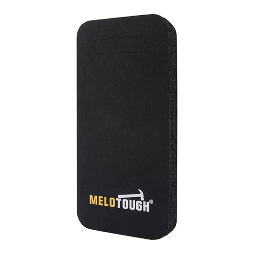 MELOTOUGH Garden Kneeling Pad, 1" Thick Soft NBR Foam Kneeling Pads for Gardening, Cleaning, Work - Lightweight & Comfortable, 15.75"x7.2" (Black)