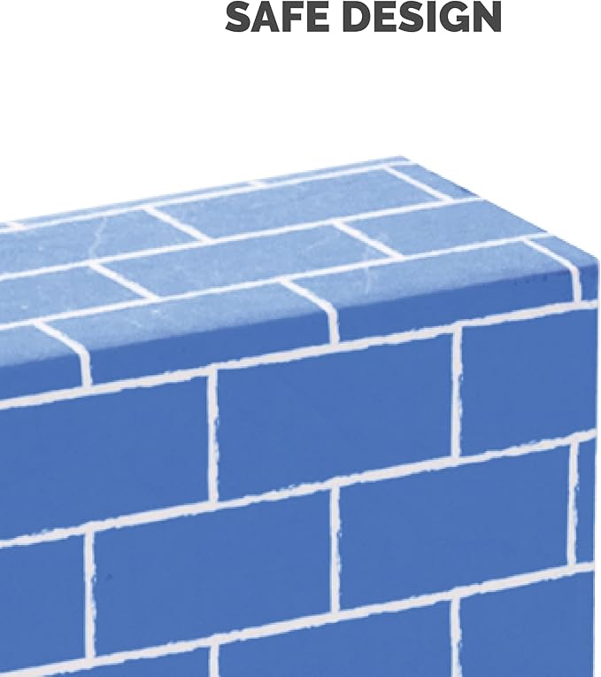 Bankers Box at Play Cardboard Building Blocks, 40 Pack, Large and Medium Montessori Toy Blocks for Kids and Families