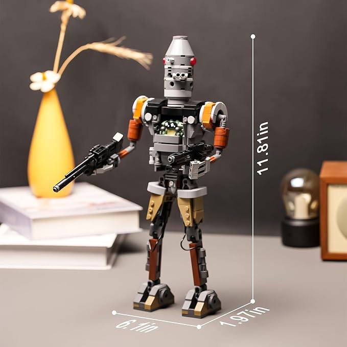 Mech Action Figure Building Kit Compatible with Lego for Boys and Girls 8-14 Years,Cool Halloween Toy for Adults Collection 462 pcs