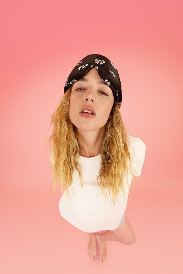 Glow People Silk Sleep Mask – 100% Mulberry Silk Eye Mask for Sleeping, Total Blackout, Cloud-Soft and Adjustable for Beauty Sleep and Travel - Belle