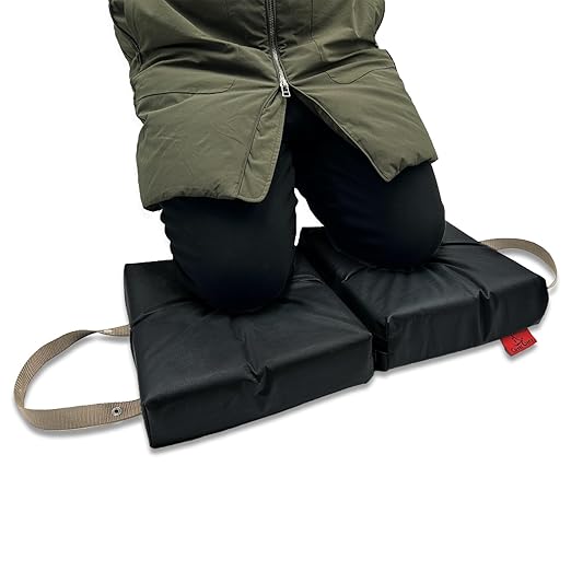 Extra Thick Soft Kneeling Pad for Men and Women, Waterproof Gardening Pads with Memory Foam, Yoga or Exercise Cleaning Knee Cushion, Collapsible Kneeling Mat Non-Slip Bottom, Garden Gifts Black