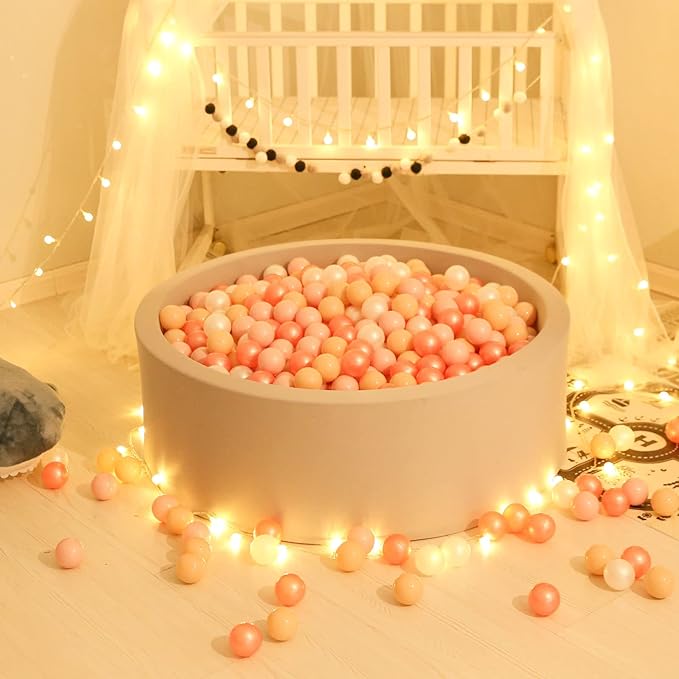 GOGOSO Ball Pit Balls for Toddles, Kids Plastic Balls for BallPit, Pool, Baby Party Accessories, Birthday Decoration 50 100 200 500 1000