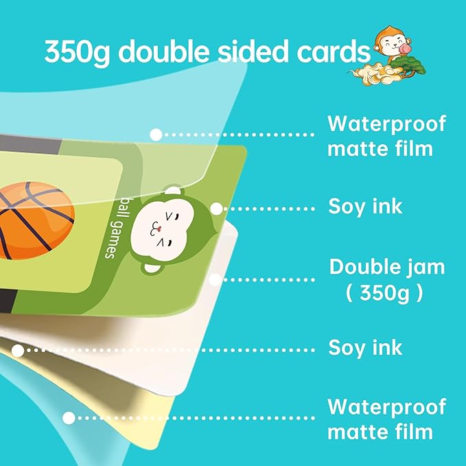 Talking Flash Cards for Toddler 1 2 3 4 5 Year Olds, ABC Flash Cards for Toddlers 2-4 Years, Montessor, Autism Sensory, Speech Therapy Toys, Birthday Gift for Boys and Girls, 256 Words