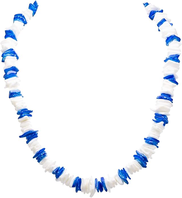 BlueRica Puka Shell Chips Necklace & Anklet Set (Multi)