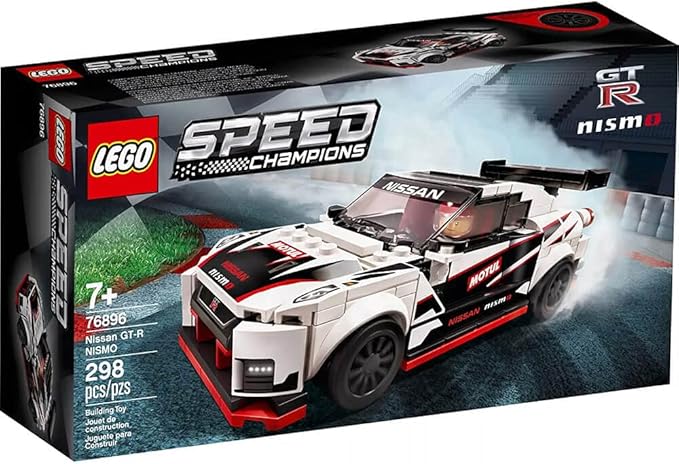 LEGO Speed Champions Nissan GT-R NISMO 76896 Toy Model Cars Building Kit Featuring Minifigure (298 Pieces)