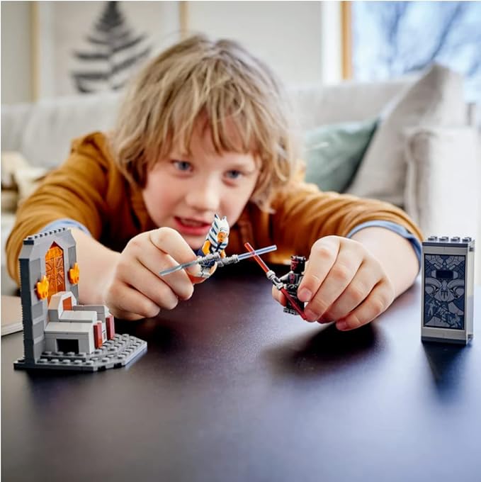 LEGO Star Wars Galactic Adventures 66708, 3-in-1 Building Toy Gift Set: The Mandalorian Trouble on Tatoonie and Imperial Armored Marauder and Clone Wars Duel on Mandalore