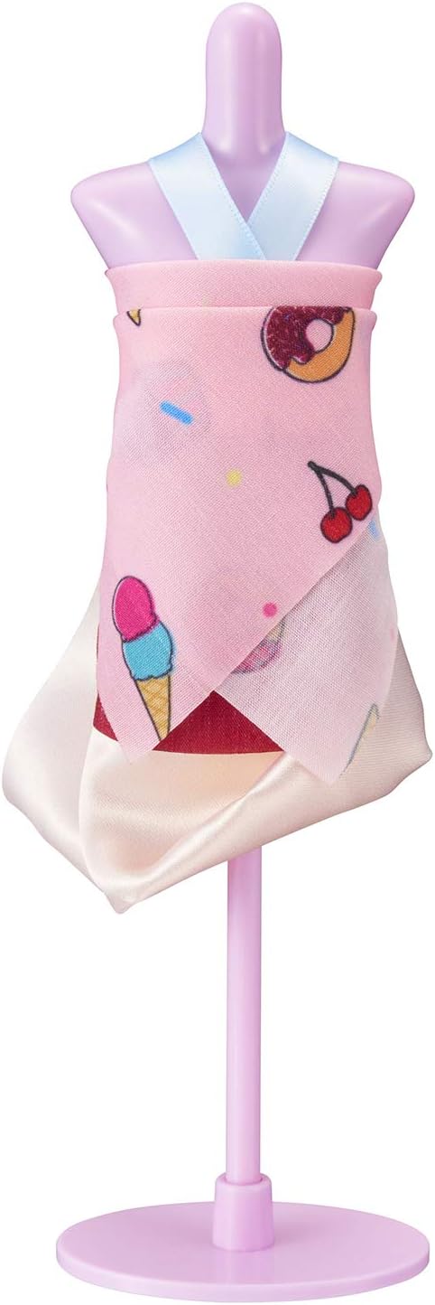 BANDAI 40433 Harumika Fashion Design for Kids-Craft Your Own Catwalk Looks with This Creative Kit-Double Torso Set-'Yummy All Over' Style Includes Reusable Mannequin, Fabric and Accessories