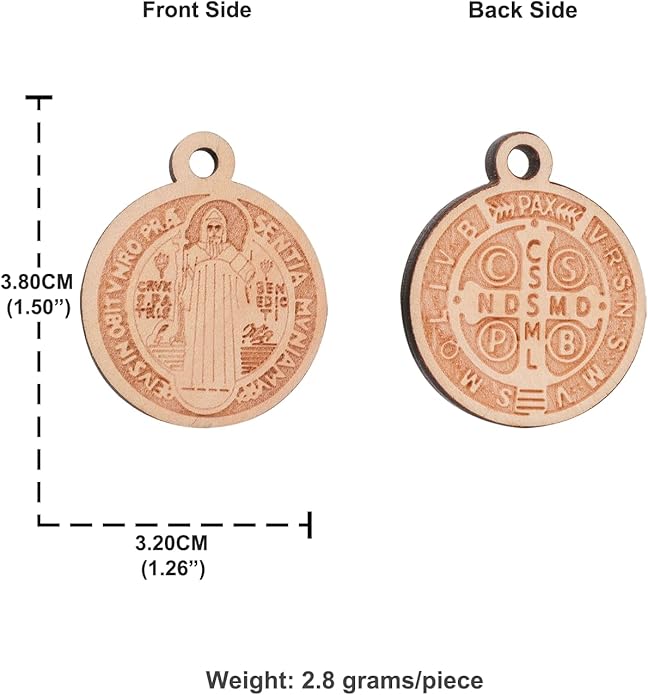 COTTVOTT Wooden Christian Jesus Cross/Orthodox Crucifix Charms Pendants for Rosary Necklace, DIY Jewelry Making Accessories Parts