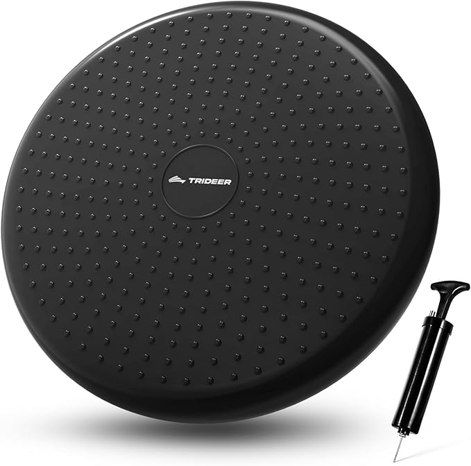 Trideer Wobble Cushion Core Balance Disc, Flexible Seating for Classroom Elementary, Wiggle Seat for Sensory Kids, Balance Pad with Inflation Pump
